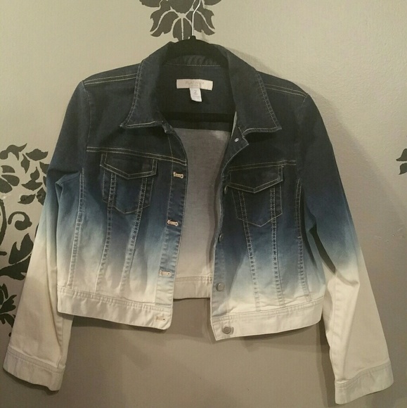 ombre jean jacket